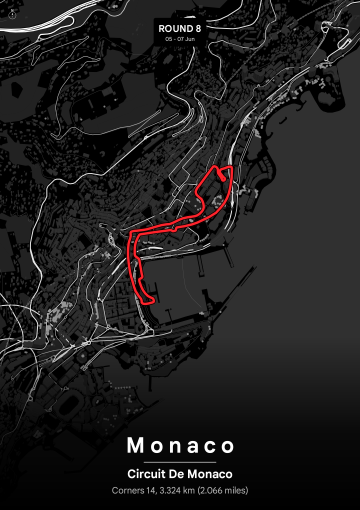 F1 Circuits 2026 map poster preview