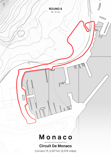 F1 Circuits Outline 2026 map poster preview