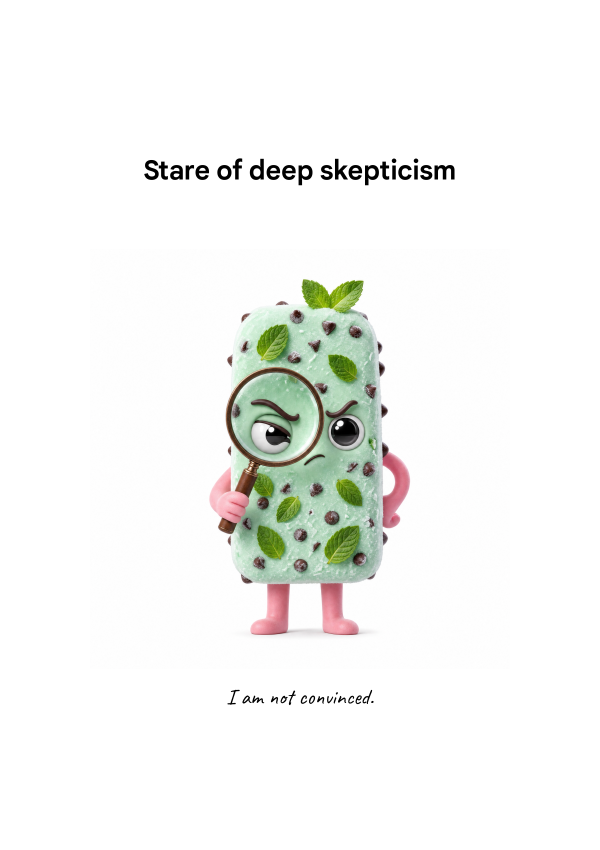STARE OF DEEP SKEPTICISM