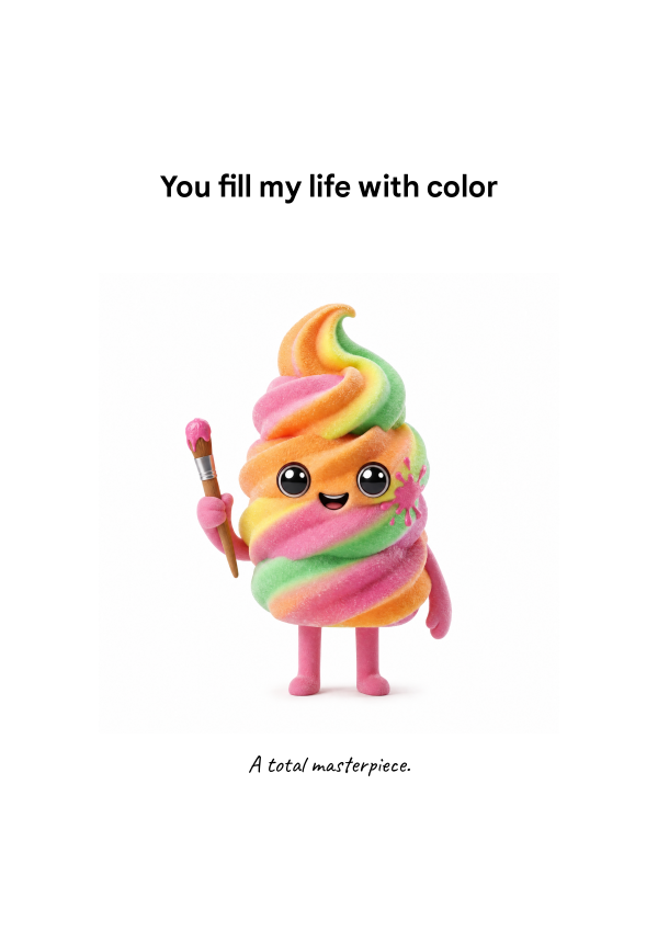 YOU FILL MY LIFE WITH COLOR