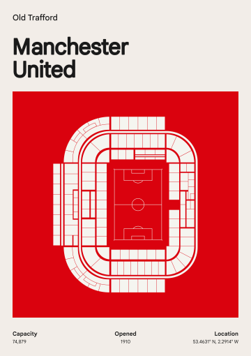 Premier League Geometry 2025/26 map poster preview