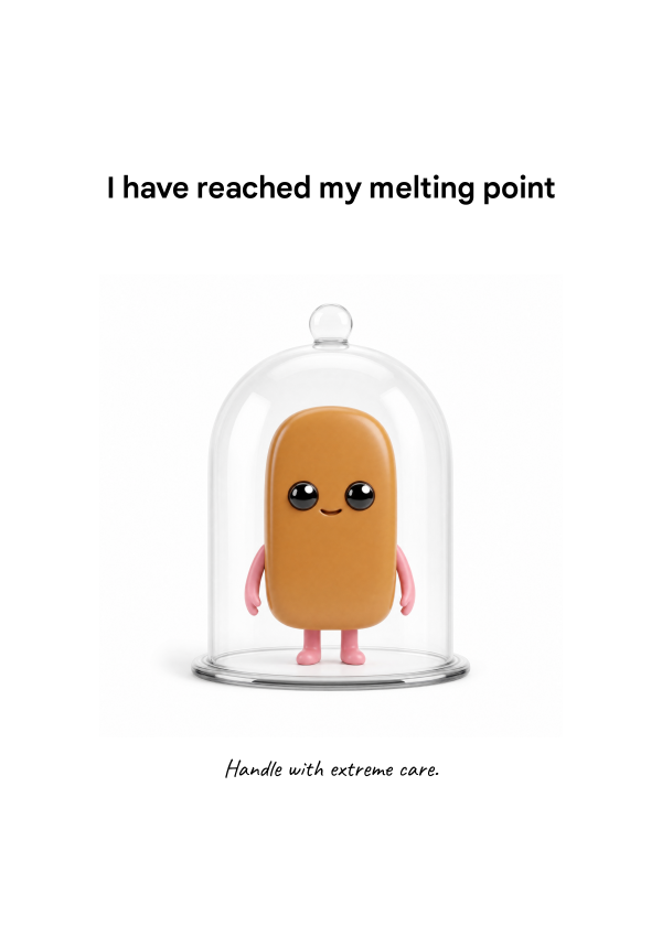 I HAVE REACHED MY MELTING POINT