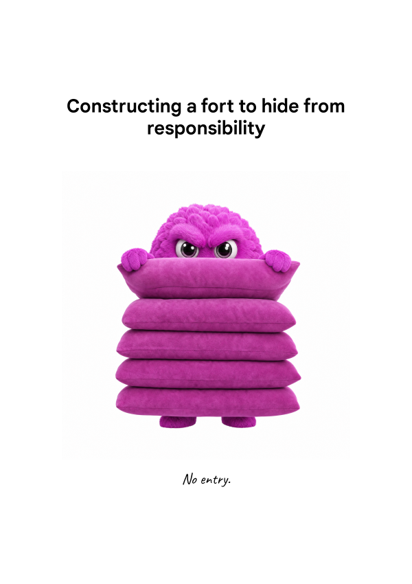 CONSTRUCTING A FORT TO HIDE FROM RESPONSIBILITY